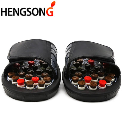 Acupoint Massage Slippers Massager Shoes For Feet Unisex Flop Health Care Rotating Feet Chinese Acupressure Home Flip