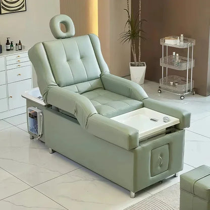 Electric Hairdressing Shampoo Bed 2025 Head Spa Backrest Pedicure Chair - Comfortable Salon Furniture for Professional