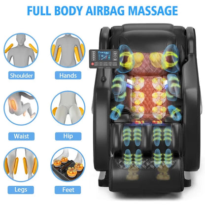 2025 7ft Professioneller Ganzkörper-Elektromassagesessel 400Lbs Kapazität 4D Massage Schwerelosigkeit Multifunktions-Heimmöbel