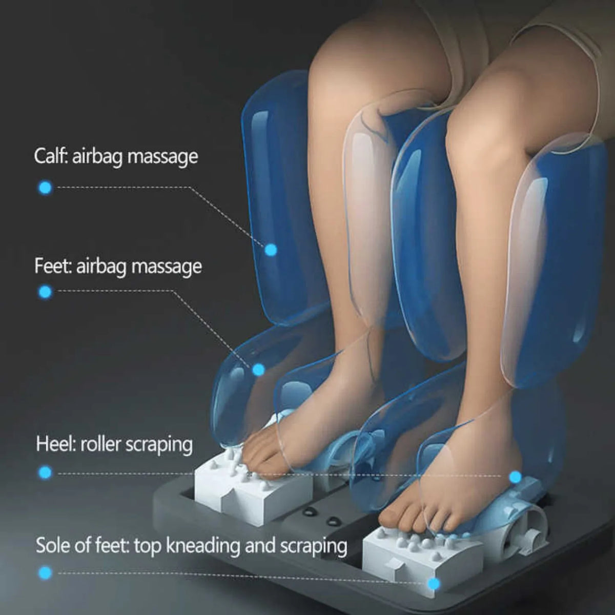 Massagesessel Ganzkörper Zero Gravity Shiatsu SL Track Airbag-Massage 3 Jahre Garantie Elektrische Massagesessel für Büromassage