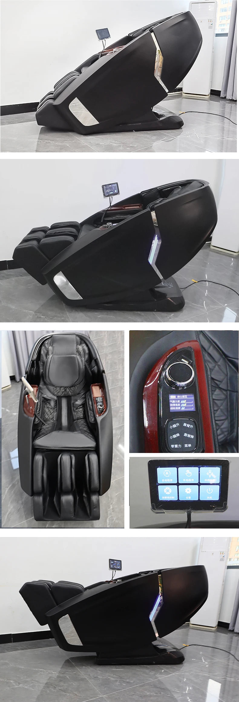 2025 New Tech 4D Massage Chair AI Voice Control Full Body Air Compression SL Track Heat Therapy Foot Roller USB Charging chair