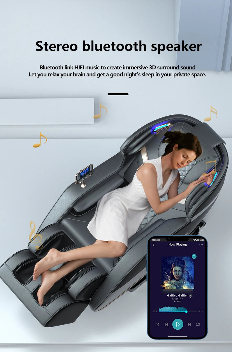 Großhandel Smart Luxus Spa 6D Zero Gravity Ganzkörper Shiatsu Luftdruck Tragbarer Klappbarer Massagesessel