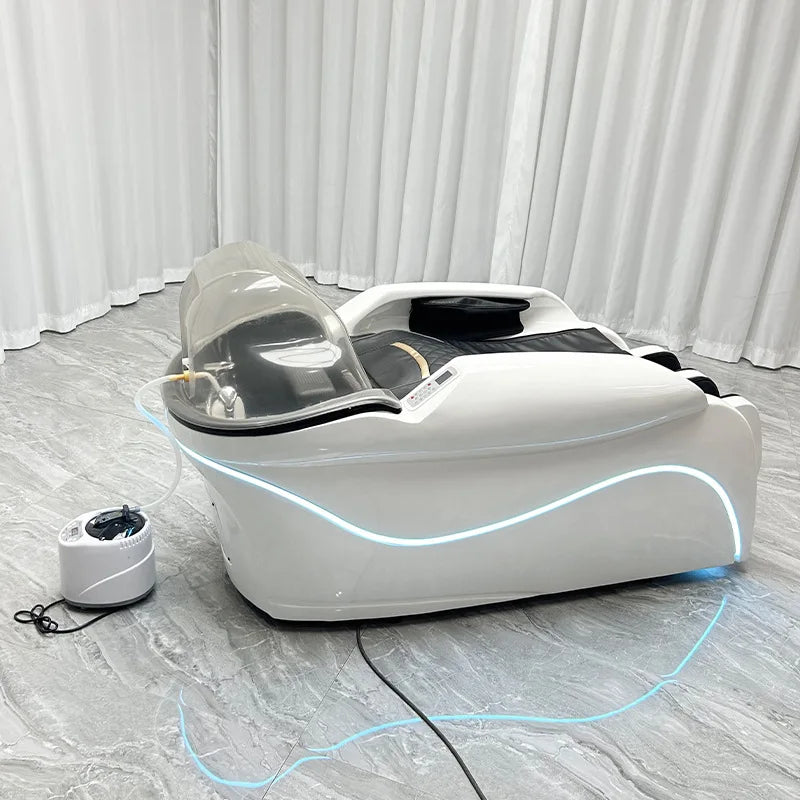 Automatisches Massage-Shampoo-Bett Schönheitssalon Wasserzirkulations-Begasungskopfbehandlung Multifunktionsbett