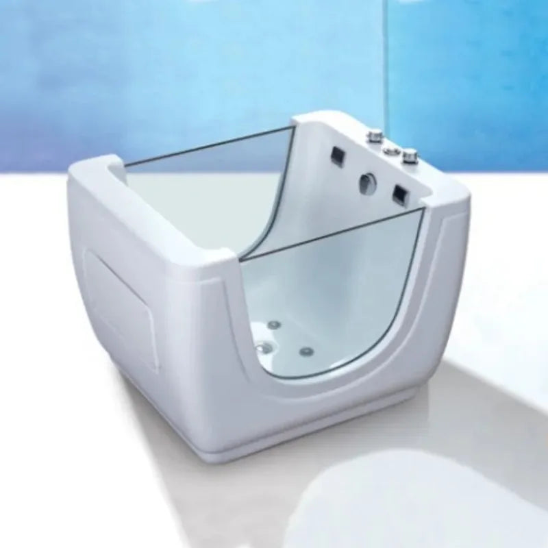 Kleiner Acrylfarbener Jacuzzi Baby Spa Hydrotherapie Badewanne Lufttherapie Whirlpool Massagewanne für Babys