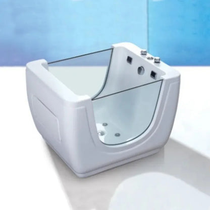 Kleiner Acrylfarbener Jacuzzi Baby Spa Hydrotherapie Badewanne Lufttherapie Whirlpool Massagewanne für Babys