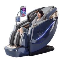 Dual Core 6D Massagesessel mit SL-Schiene, Heizschal, Thai-Stretch & KI-Sprachsteuerung – Ganzkörper-Schwerelosigkeitsliege