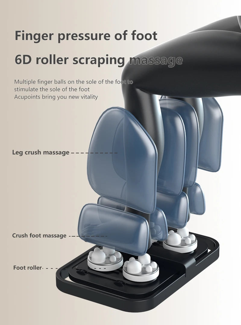 Fauteuil de massage commercial 5D avec fonction de chauffage et de massage
