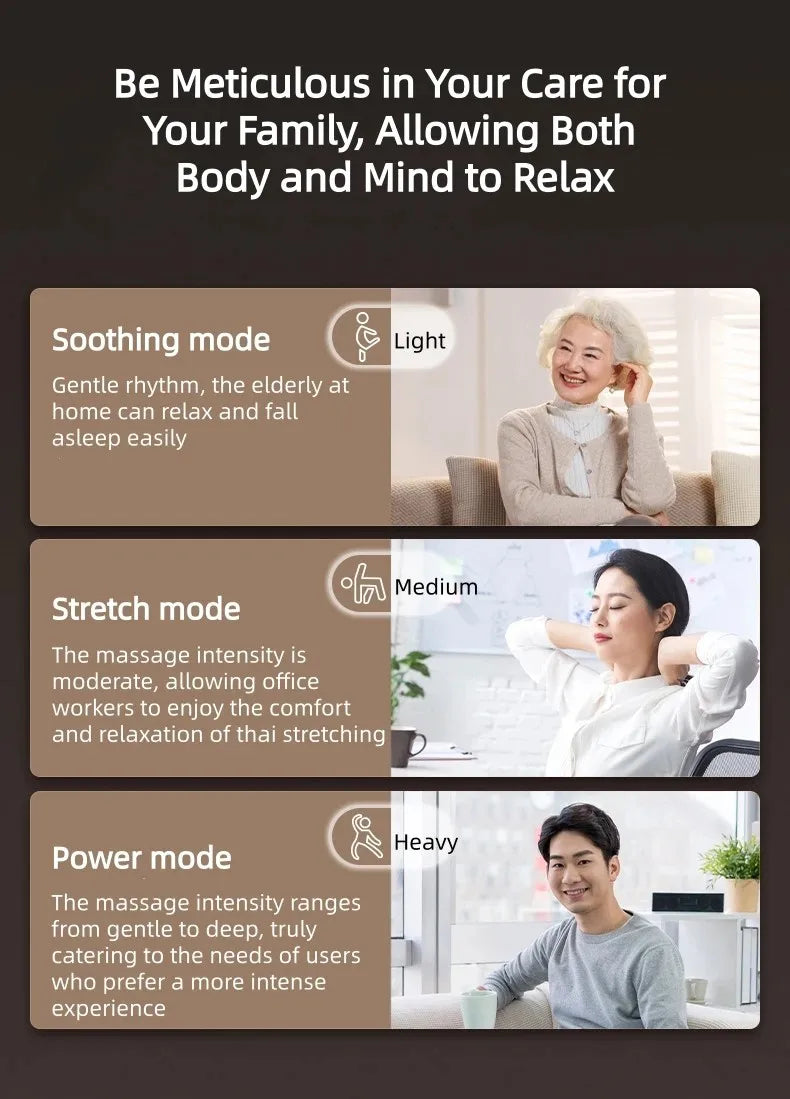 3 Jahre Garantie Elektrischer Massagesessel Intelligente Sprachsteuerung Kneten 6D+6D Dual Core Ganzkörperairbag Zuhause 3D Thai Stretch