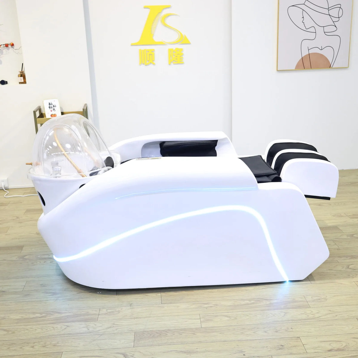 Head SPA Hydrotherapy Automatic Massage Shampoo Bed Hair Salon Furniture Massage Table Health store Equipment Factory Direct
