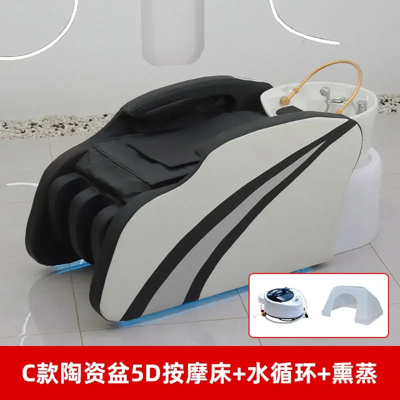 Kopfhautmassage-Shampoo-Bett Shampoo Waschen Friseurbecken Professionelle Ausrüstung Stuhl Chaise Friseursalon