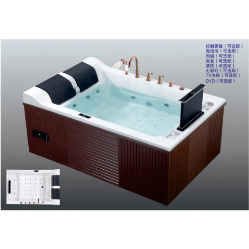 Air Jet Bubble Hydro Tub Whirlpool Spa Badewannen Hydrorelax Jets Whirlpool Spa Hot Tube Outdoor Jer mit TV Acryl Massage