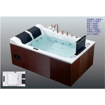 Air Jet Bubble Hydro Tub Whirlpool Spa Badewannen Hydrorelax Jets Whirlpool Spa Hot Tube Outdoor Jer mit TV Acryl Massage