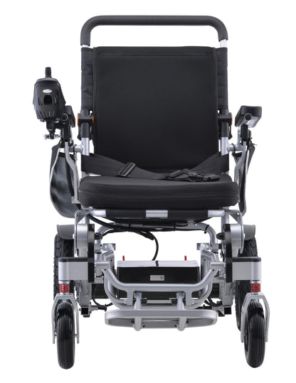 -Health Care Supply Shock Absorption Disabled Portable Wheelchair Folding Lightweight Aluminum Auto-folding Electric Wheelchair