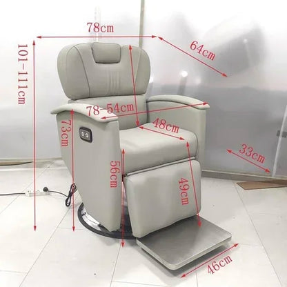 Kopftherapie Elektrischer Schönheits-Haarstuhl Multifunktionaler Augenbrauenrasier- und Ablagestuhl Physiotherapie Gesundheitsstuhl