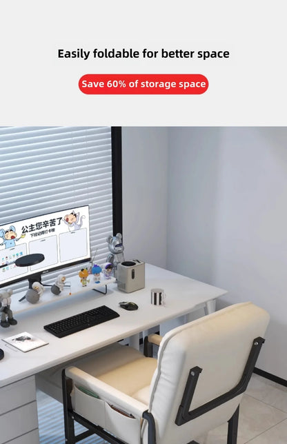 Liegestuhl Bürostuhl Mittagspause Klappstuhl Computerstuhl, kann sitzen und liegen, Zwei-Zweck-Faulenzer-Sofa-Stuhl mit Rückenlehne