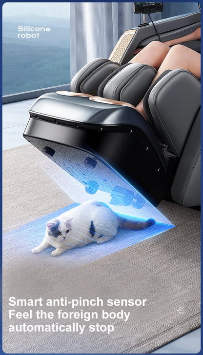 Home Use Automatic Multi-Function Full-Body Space Capsule Zero-Gravity Smart SL Dual-Track Massage Chair - Factory Direct