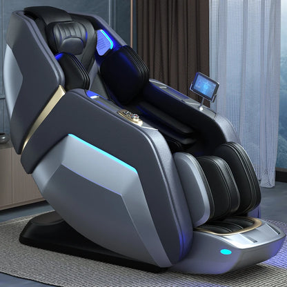 Bester Luxus 2024 High-End Elektrischer 4D 3D Zero Gravity Ganzkörper-Stretching-Massagesessel Ganzkörpermassagegerät
