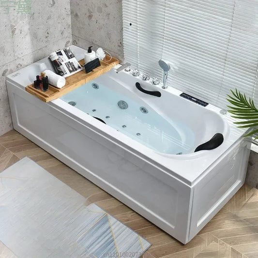 Verdickte Acrylbadewanne Kleinwohnung Erwachsener Surf-Massage Konstante Temperaturheizung Smart