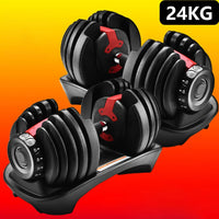 24KG Dumbbells Rubber Iron Adjustment Multiple Weight Dumbell Cheap Adjustable Dumbbells Home fitness equipment