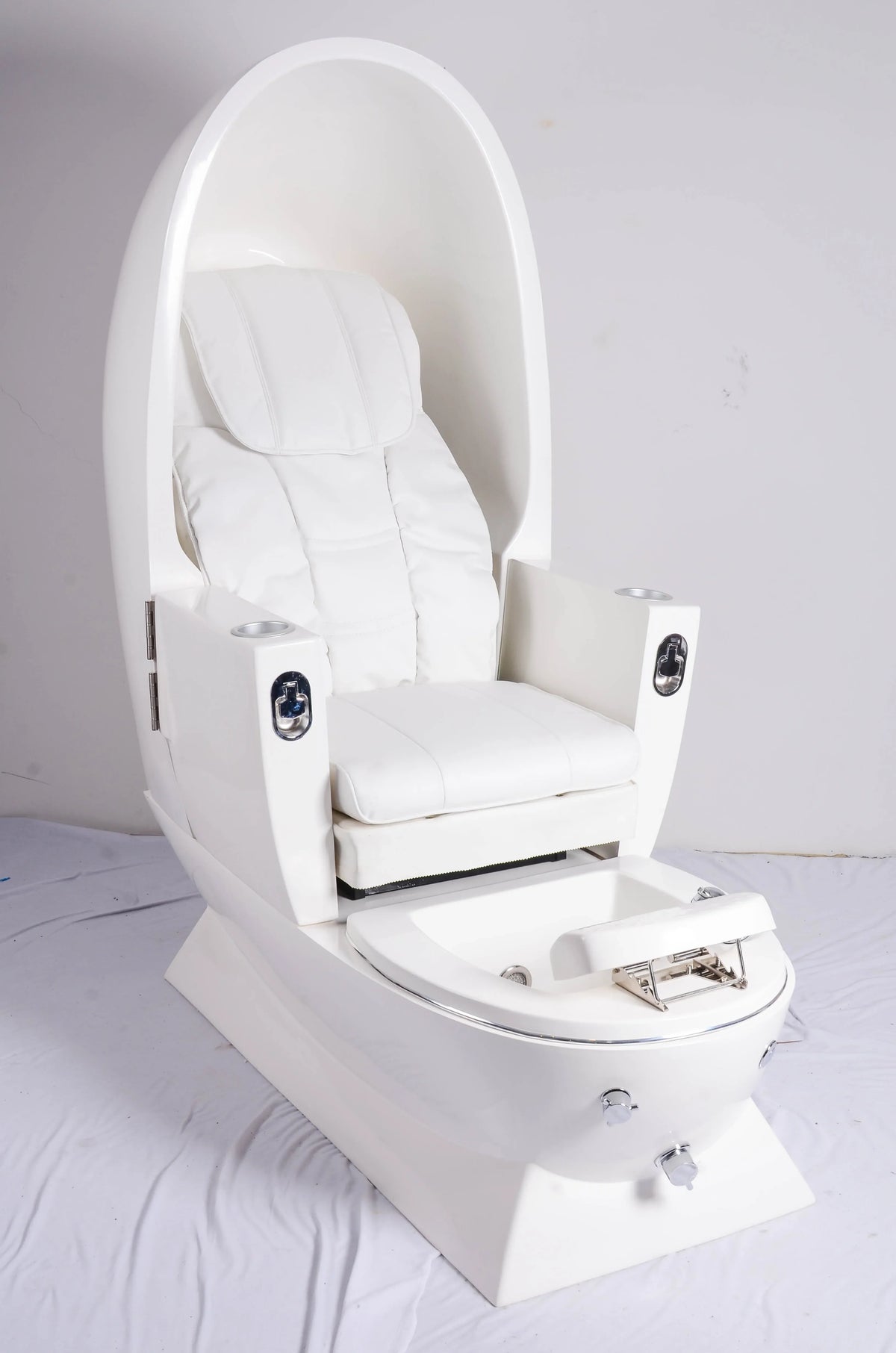 Fauteuil de pédicure en forme d'œuf, style moderne, design neuf, confortable, mobilier de spa pour les pieds avec matériaux de haute qualité