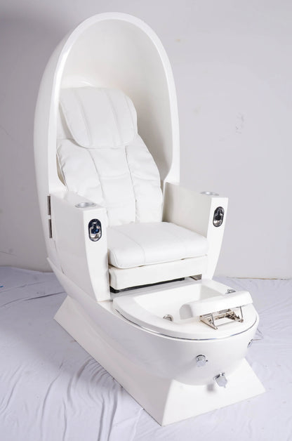Fauteuil de pédicure en forme d'œuf, style moderne, design neuf, confortable, mobilier de spa pour les pieds avec matériaux de haute qualité