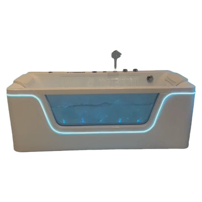 Newest whirlpool Acrylic Massage Jacuzi Bathtub Bath Freestanding Hydromassage  with Waterfall