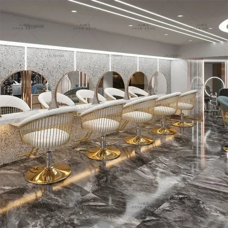Nordic Salonmöbel Friseurstühle Friseursalon Professioneller Friseurstuhl Hebebarer Drehstuhl Schönheitssalon Friseurstuhl