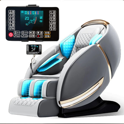 2 Jahre Garantie 4D SL Airbag Zero Gravity Ganzkörper-Massagesessel Home 3D Büro-Fußroller Shiatsu Bürostuhl Massagesofa