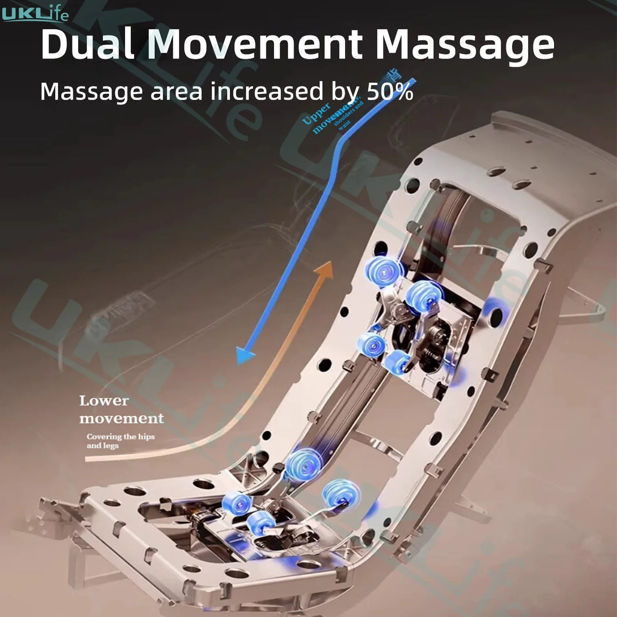 Neuer Dual Core Massagesessel 2025 Fortschrittlicher 4D Zero Gravity Body Scan Ganzkörper-Airbag Shiatsu Rücken- und Fußrollen-Liegesessel für Zuhause