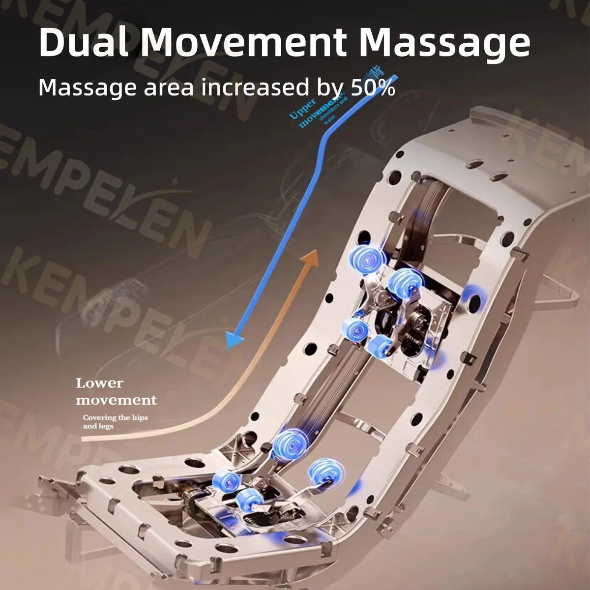 4D-Dual-Core-Massagesessel | Synchronisierte 4-Hand-Massage • Dual SL-Schiene • Ganzkörper-Airbags | Intelligenter Körperscan