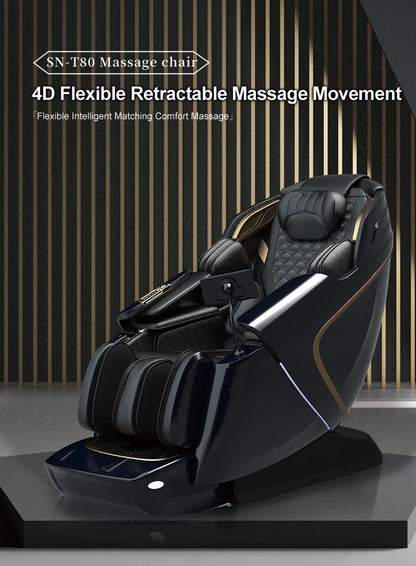 USA Lokale Lieferung 135cmSL Shiatsu 4D Heizung Airbag Zero Gravity Ganzkörpermassagestuhl Home Office Stuhl