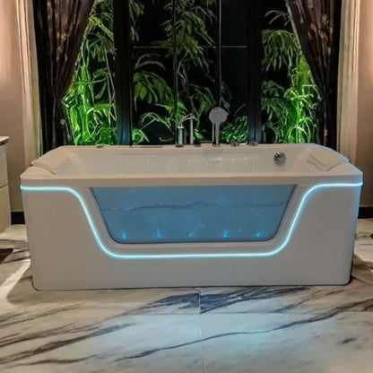 Newest whirlpool Acrylic Massage Jacuzi Bathtub Bath Freestanding Hydromassage  with Waterfall