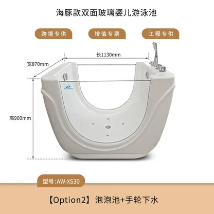 Cross-border acrylic children's baby pool infant thermostatic doll bathtub