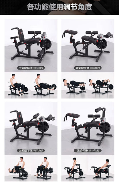 HXL Beinmuskeltrainer Untere Extremität Krafttraining Beinstreck- und -beugegerät Zwei- und Vierköpfe