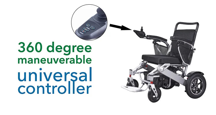 600W Double Motor Folding Wheelchair 13Ah Lithium Battery Wheelchair Electric