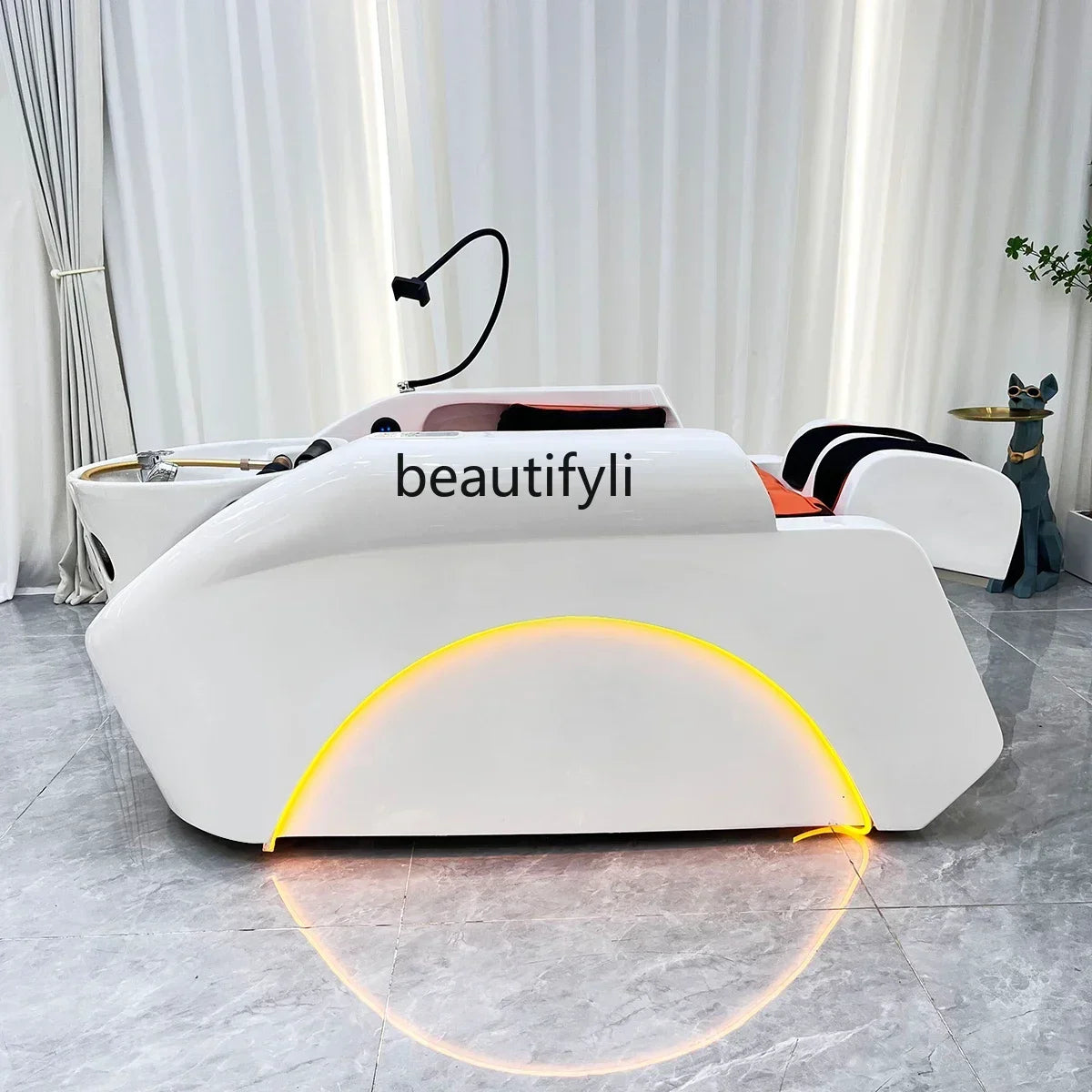 Asmt59 High-End Intelligente Massageshampoo-Liege Spezielle Wassertemperatur-Zirkulation Automatische Multifunktions-Friseursalon-Waschanlage