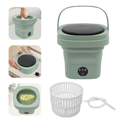 Mini-lave-linge pliable portable compact avec 3 modes pour sous-vêtements, vêtements de bébé, voyage, linge léger