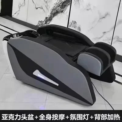 Multi-functional Massage Shampoo Chair Beauty Sink Comfort Shower Shampoo Chair Artifact PU Leather Furniture Мойка Волос MHXFY