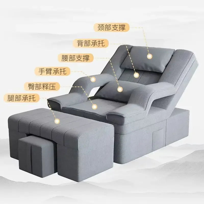 Foot massage sofa, electric massage bed, manicure and eyelash sofa, recliner to wash feet, pedicure ears and baths