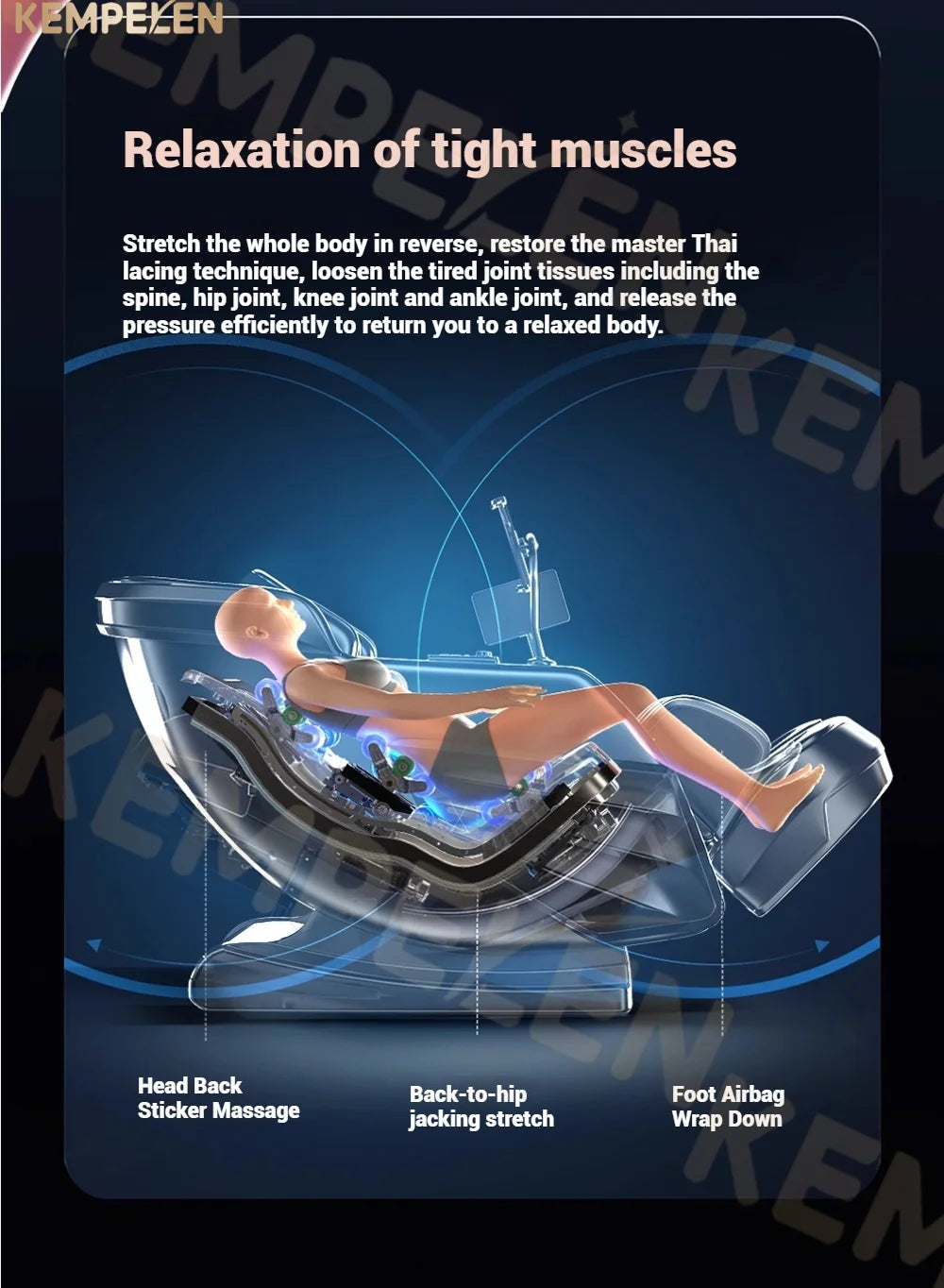 4D+ Jade 6-Rollen Massagesessel – Schwerelosigkeit, Thai-Stretch, KI-Sprache, 3 Jahre Garantie