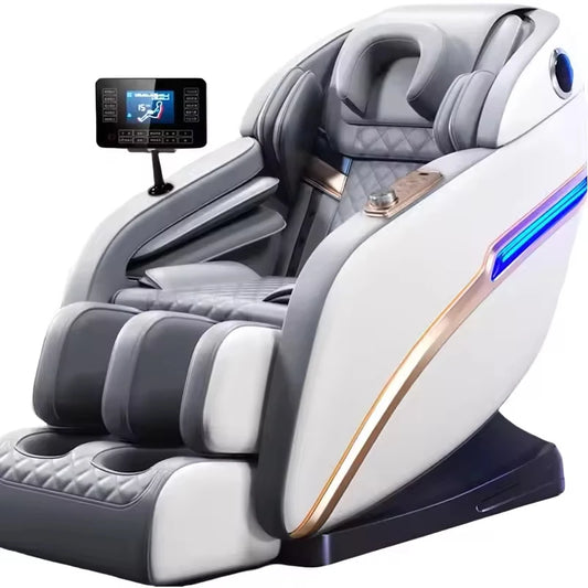 4D-Massagesessel Luxus Ganzkörper-Schwerelosigkeit Schienen-Elektrisch 3D-Sessel Luxus 8-Punkt-Massage