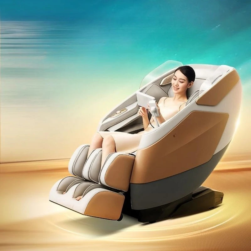 Ganzkörper-Massagesessel, Home Smart, Luxus, multifunktional, Relaxsessel, verstellbar, automatisch, Shiatsu, Entspannungstherapie, Design