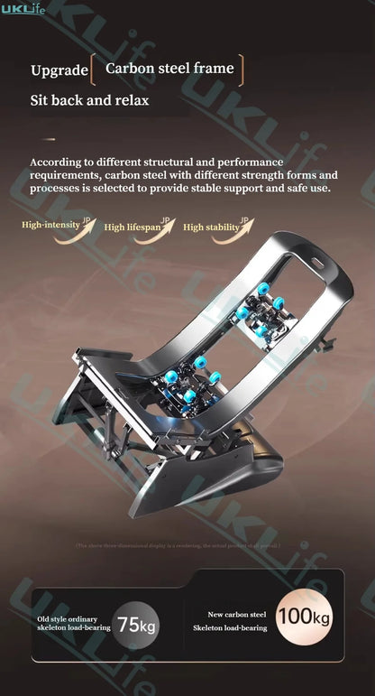 Neuer Dual Core Massagesessel 2025 Fortschrittlicher 4D Zero Gravity Body Scan Ganzkörper-Airbag Shiatsu Rücken- und Fußrollen-Liegesessel für Zuhause