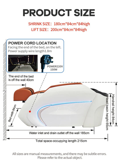 Electric luxury beauty salon furniture head spa shampoo chair bed shampoo chair massage head spa shampoo chair bed  Worry-free r