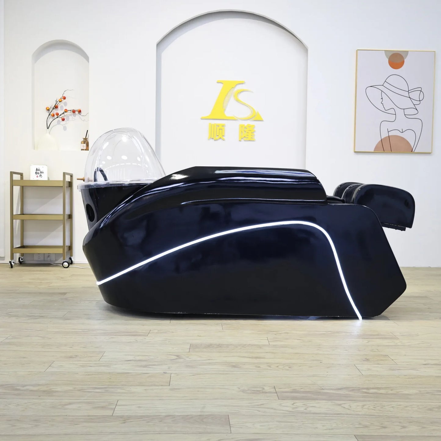 Head SPA Hydrotherapy Automatic Massage Shampoo Bed Hair Salon Furniture Massage Table Health store Equipment Factory Direct