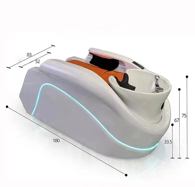 Head Spa Massage Shampoo Bed Shampoo  Washing Hairdressing Basin Professional Equipment Cadeira Chaise Salon De Coiffure