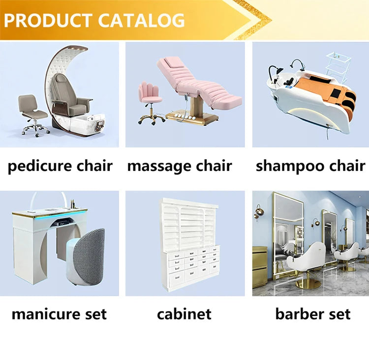 Hersteller liefert Head Spa Bett Haar-Shampoo-Stuhl LED-Licht elektrische Massage Shampoo-Stuhl mit Kopf-Physiotherapie-Shampoo