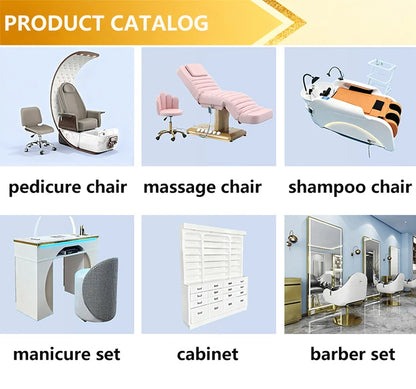 Hersteller liefert Head Spa Bett Haar-Shampoo-Stuhl LED-Licht elektrische Massage Shampoo-Stuhl mit Kopf-Physiotherapie-Shampoo
