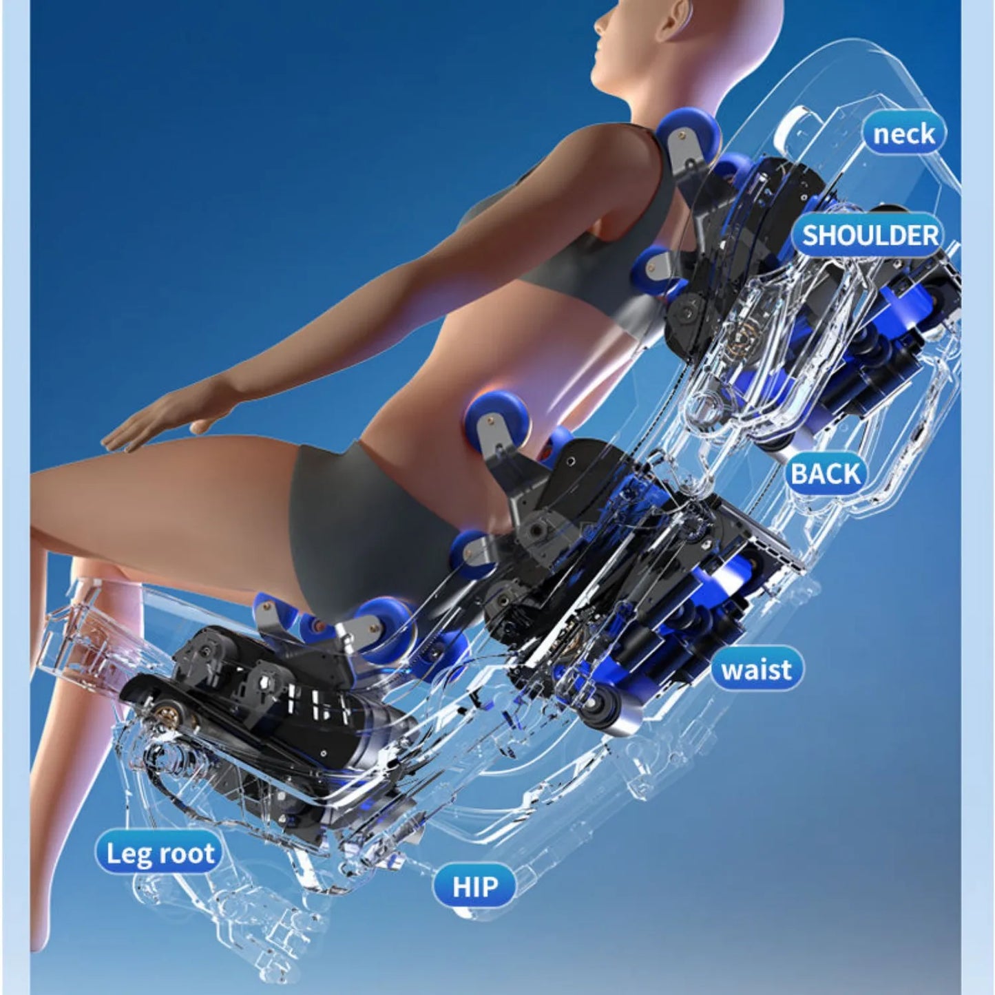 4D Zero Gravity Massage Chair SL-Track Full Body Airbags Heating Foot Rollers Shiatsu Thai Stretch  AI Voice 3-Year Warranty