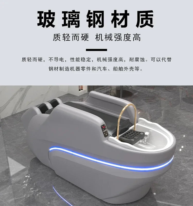 M178 Automatisches intelligentes elektrisches Massage-Shampoo-Bett für Friseursalons, spezielles Wasserzirkulations-Haarpflegebett
